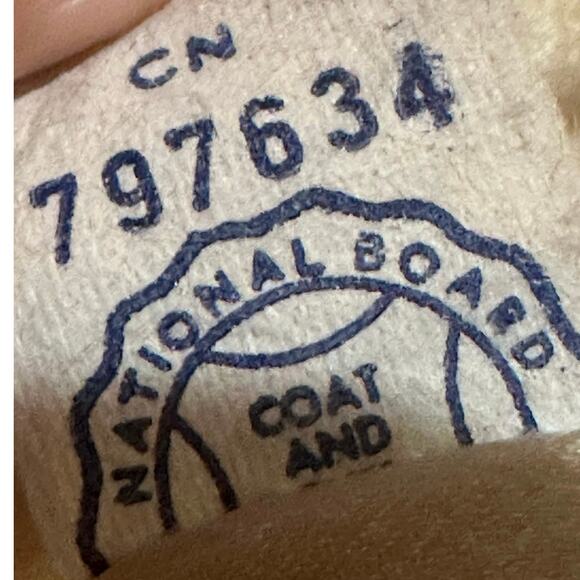 Vintage RARE Everitt-Buelow Wool Coat with Fur Collar 50s Union Made MCM Large - Picture 9 of 16